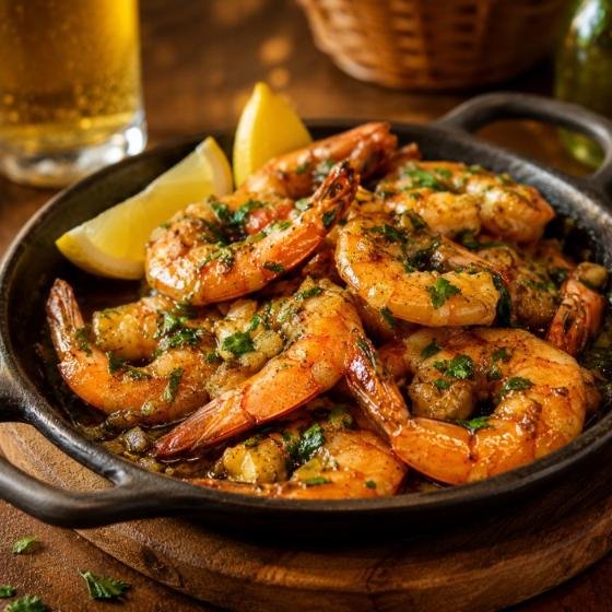 Camarão ao Alho e Óleo · 300 g