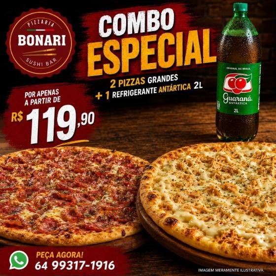 Combo Especial 2 Pizzas Grandes